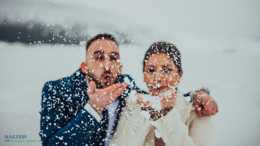 Boston wedding transportation keeping winter wedding guests warm and safe