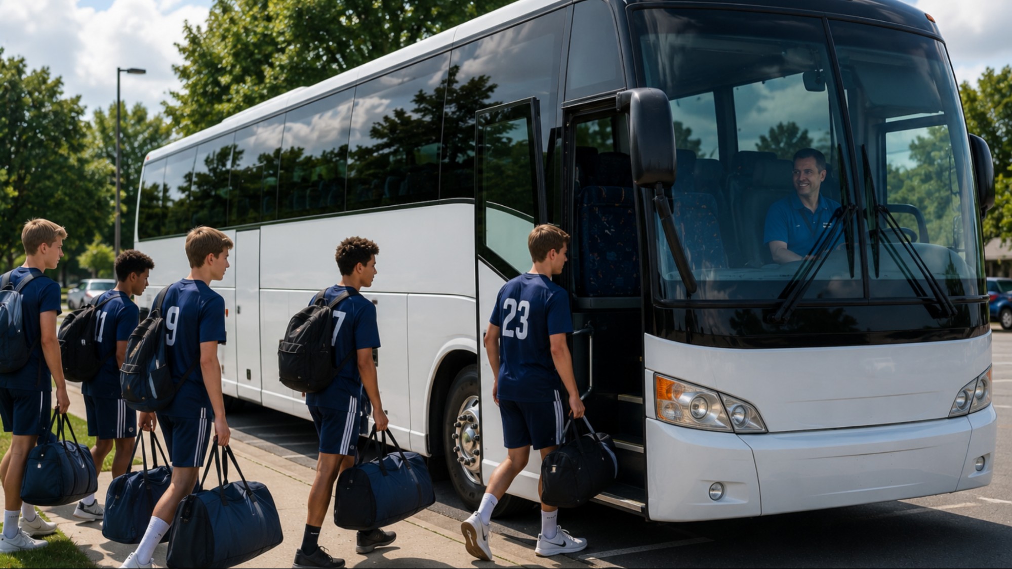 Sports Team Charter Bus Rentals